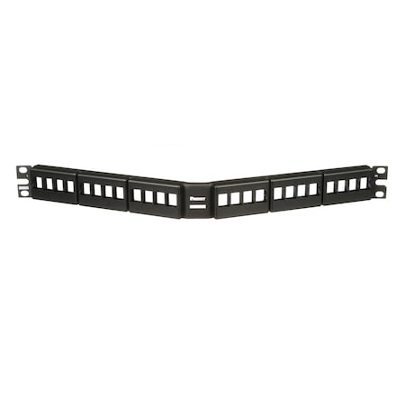 Panduit Modular Faceplate Patch Panel, Angled (5 Pack), 5PK NKFPA24